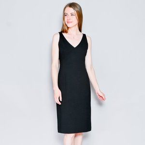 PIAZZA SEMPIONE Sleeveless Black Sheath Dress S M 6